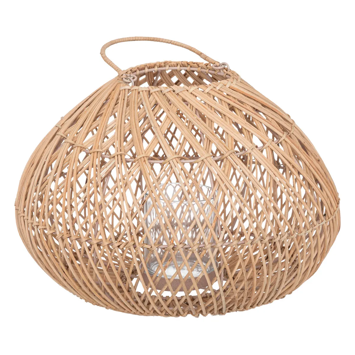 lampion rattanowy, natural home decor