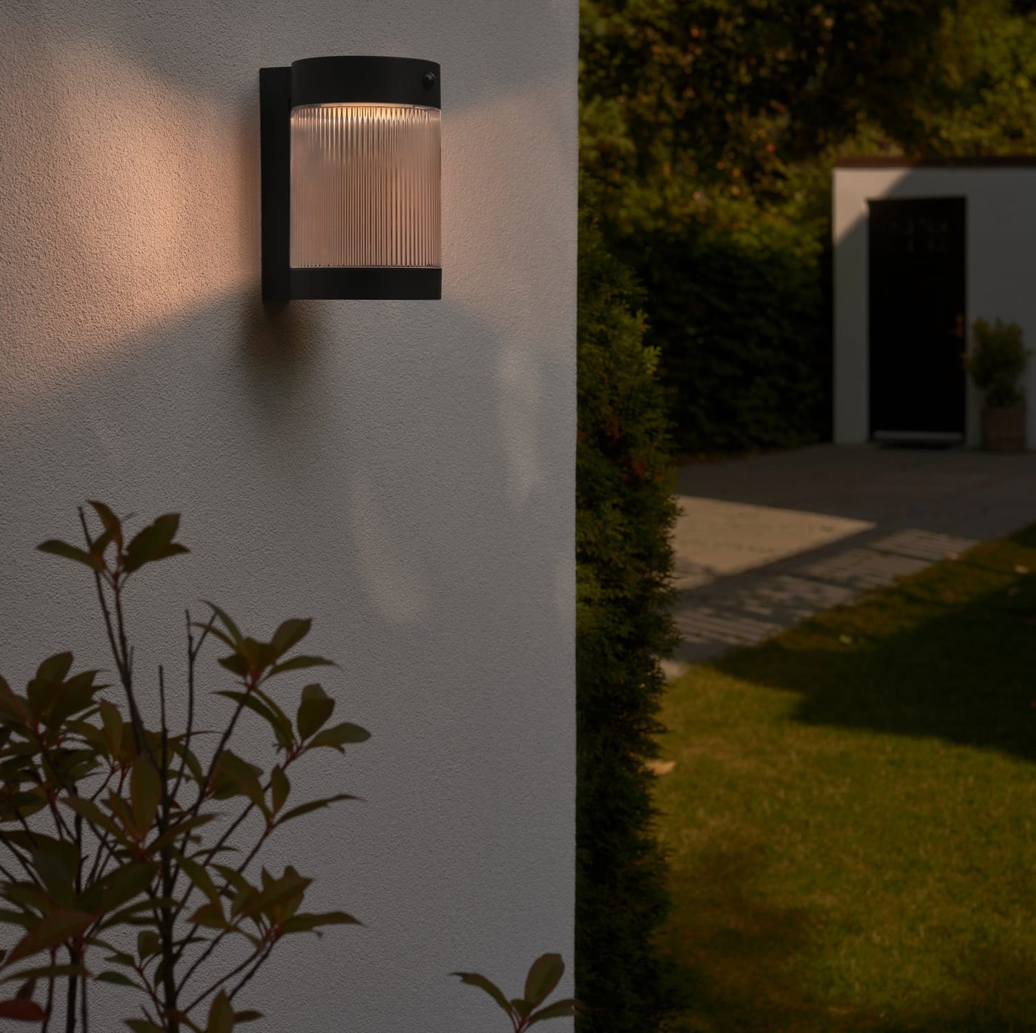 kinkiet zewnętrzny solarny Coupar Nordlux czarna Natural Home Decor