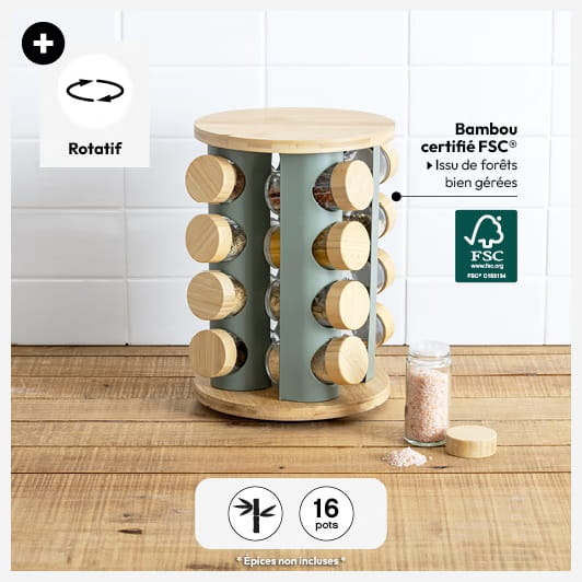 obrotowy stojak na przyprawy 5five, Home Decor