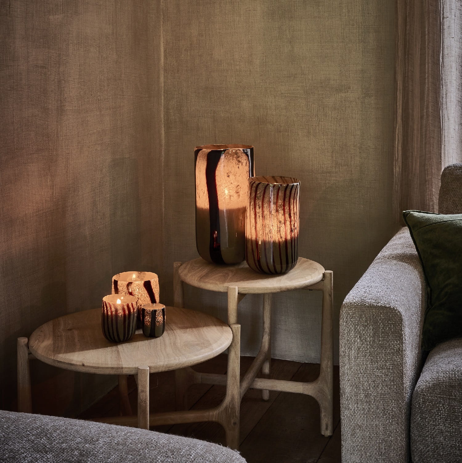 stolik kawowy okrągły Pomax Natural Home Decor