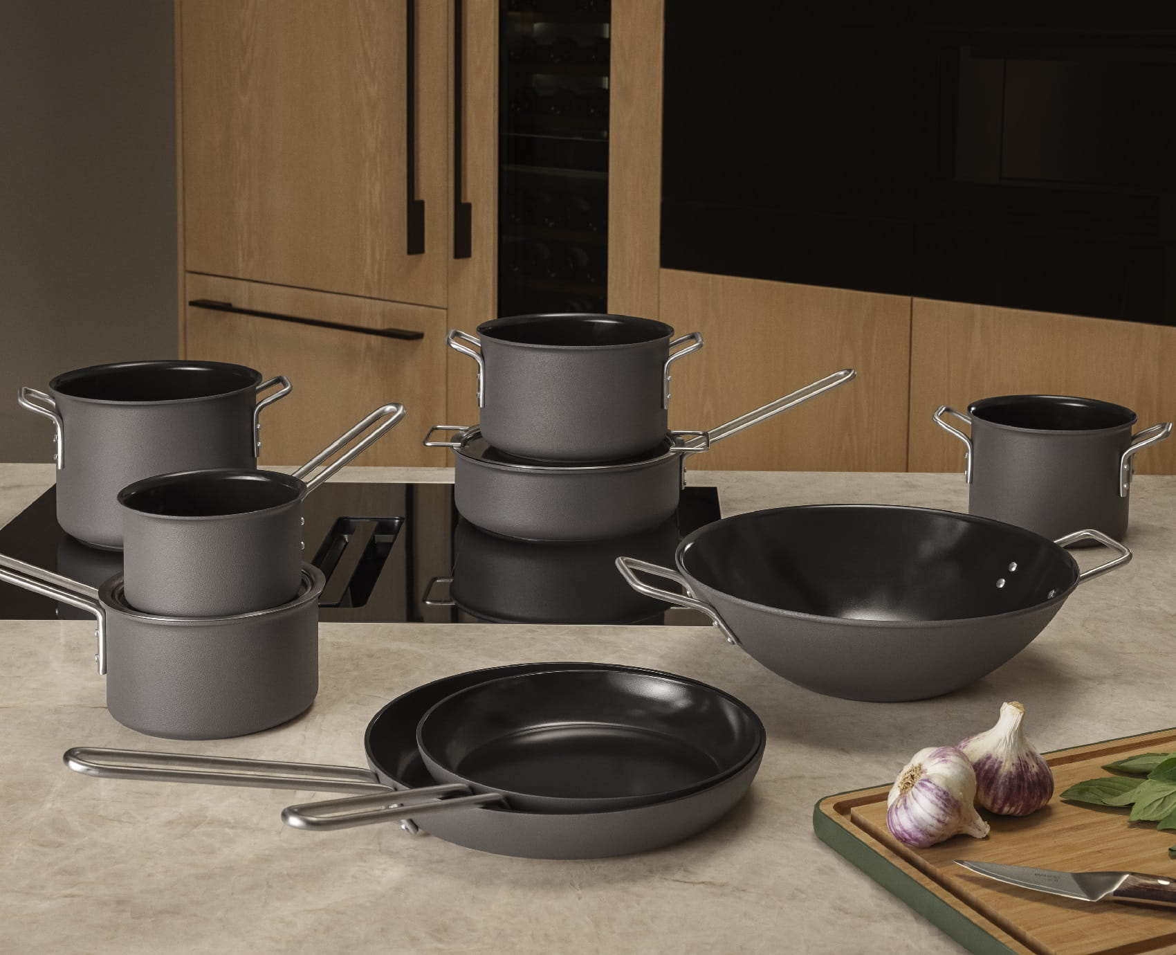 Patelnia nieprzywierająca z powłoką ceramiczną White Line Eva Trio - Eva Solo - Natural Home Decor