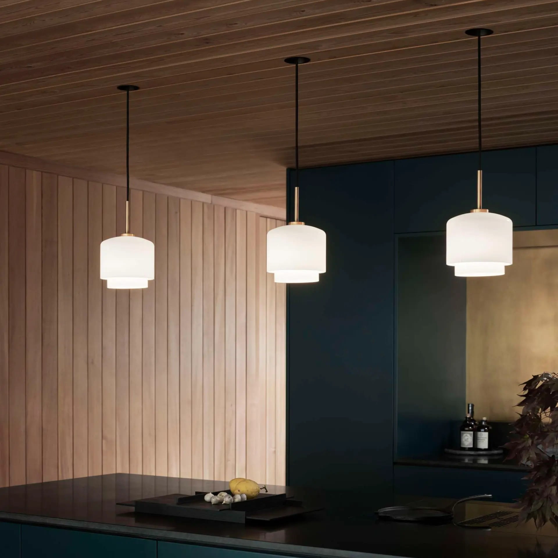 Szklana lampa wisząca Megumi PWTBS Natural Home Decor