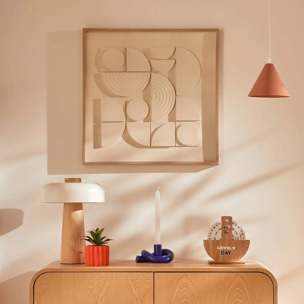 obraz 3d z reliefem Atmosphera, natural home decor