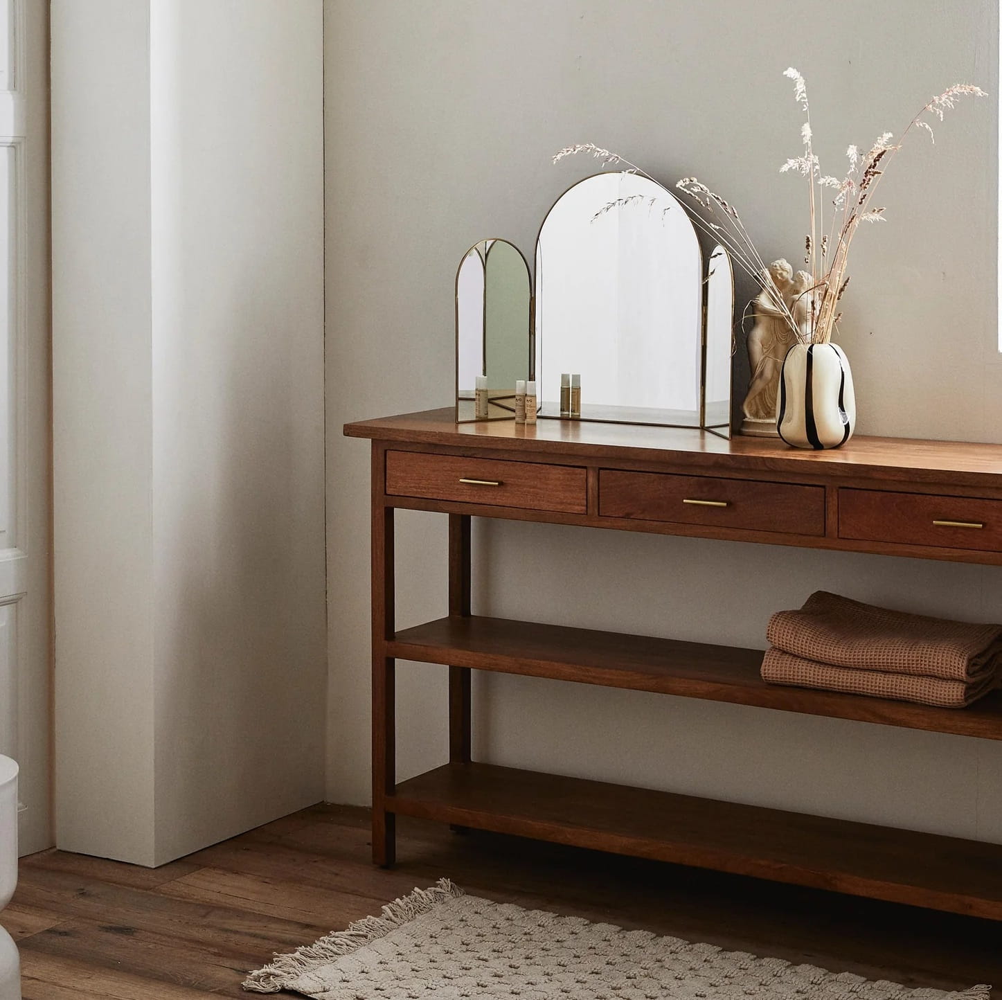 dywanik łazienkowy z frędzlami, sklep internetowy Natural Home Decor