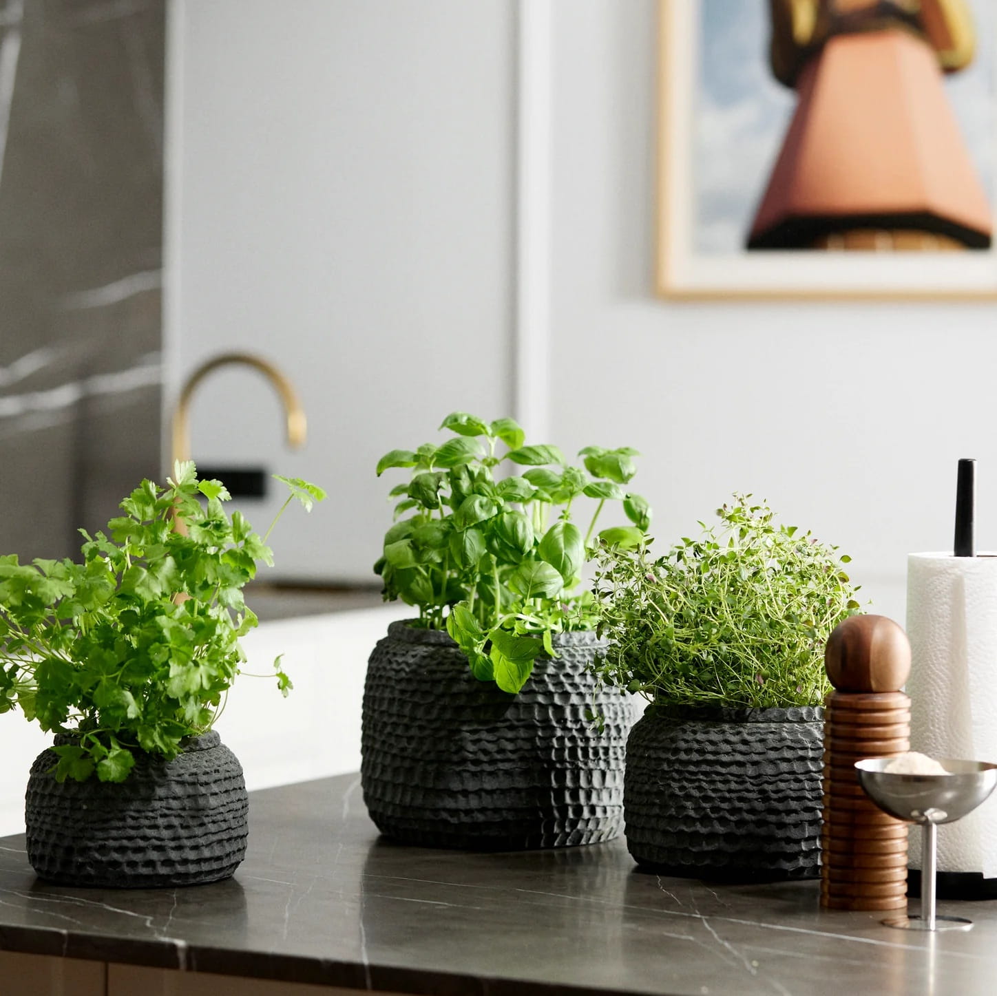 Doniczka z cementu Aoba Nordal, sklep internetowy Natural Home Decor