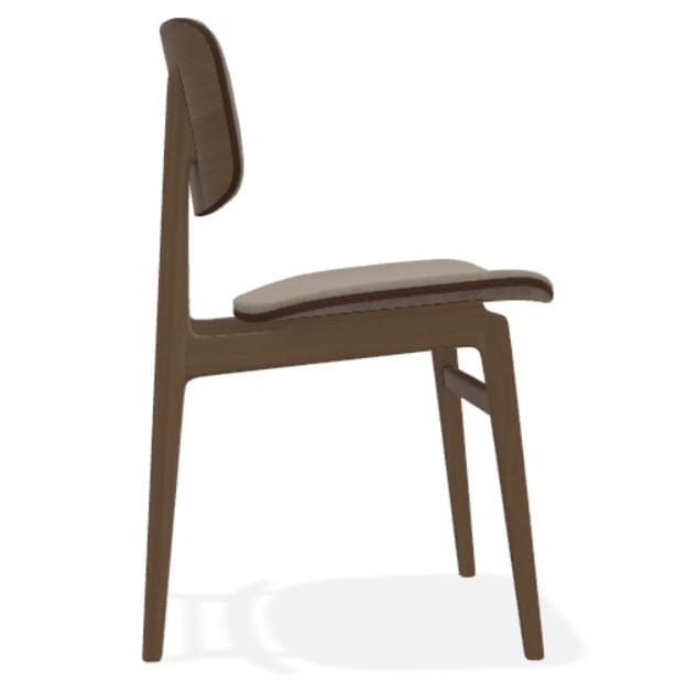 Krzesło drewniane tapicerowane boucle NY11 Norr11 Natural Home Decor