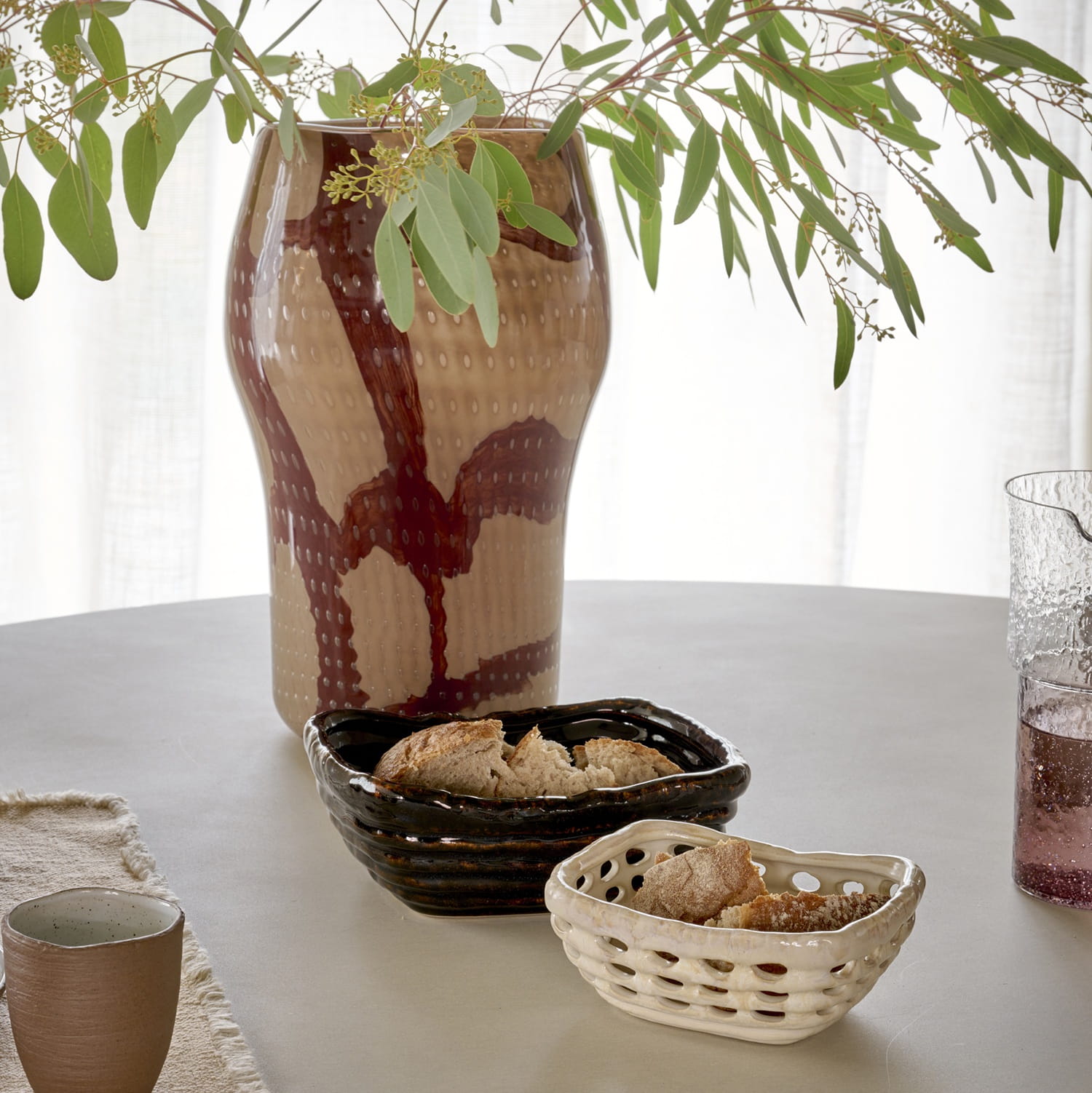 koszyczek na pieczywo ceramiczny, Pomax, Natural Home Decor