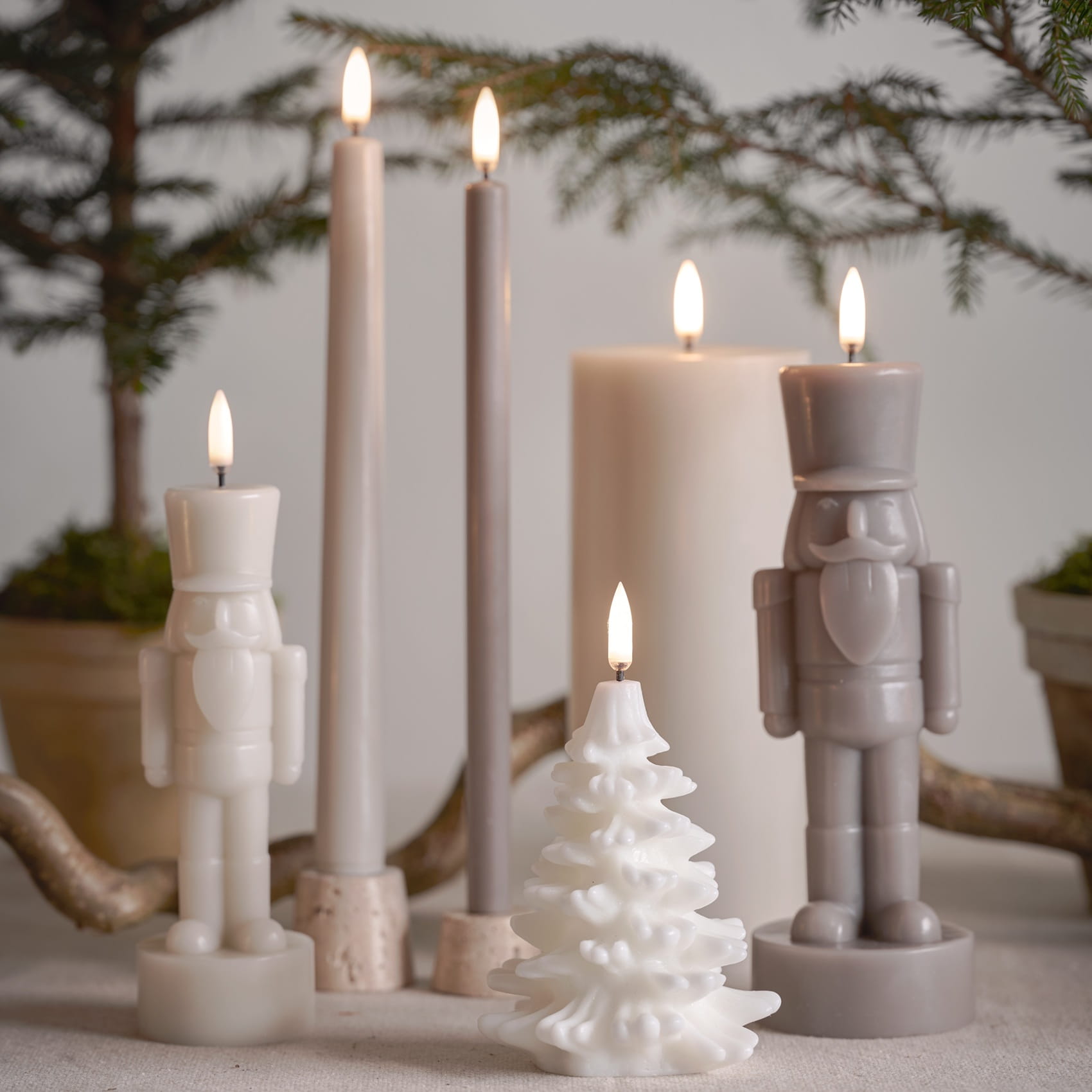 Uyuni - świeczki na baterie z ruchomym płomieniem, Natural Home Decor