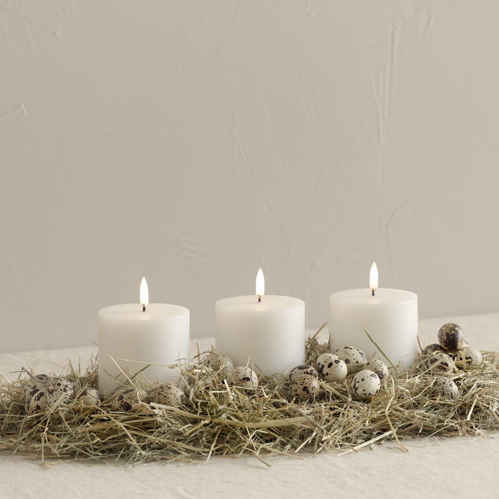 świeca led na pilota, natural home decor