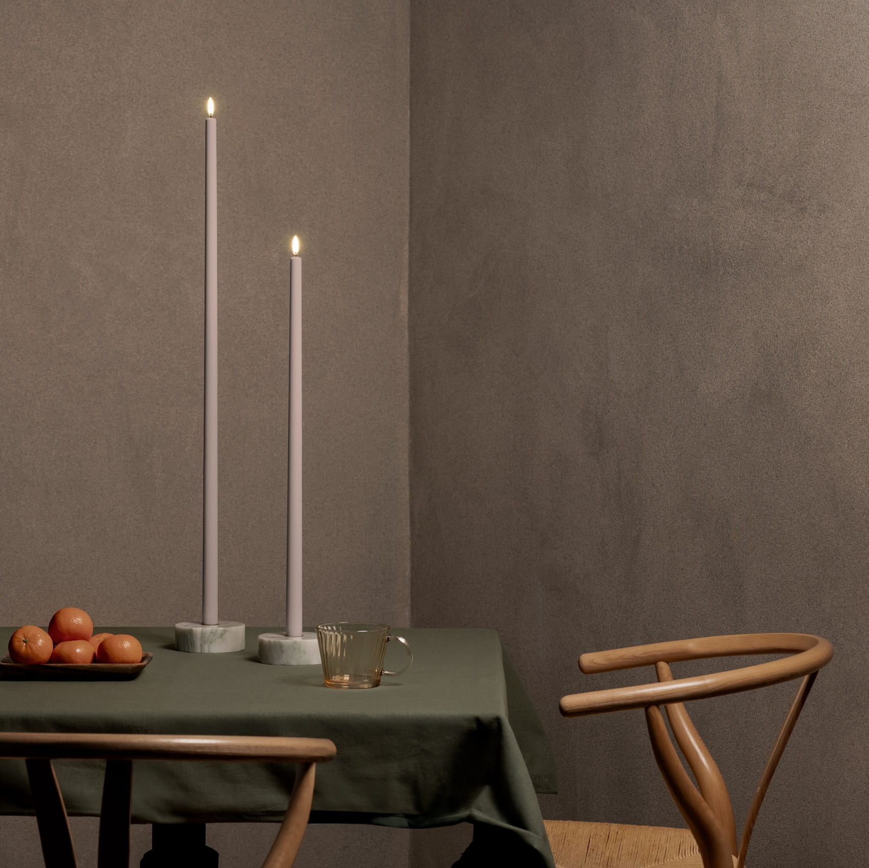świeca led na pilota, natural home decor