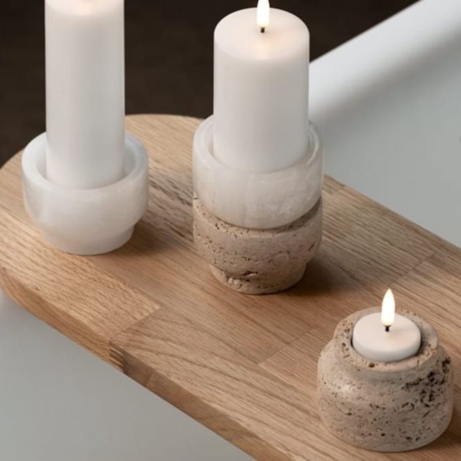 świecznik z trawertynu, Natural Home Decor