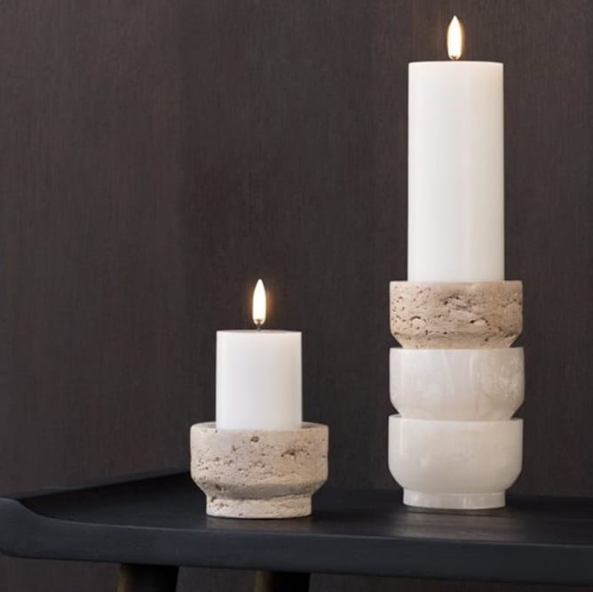 świeca led na pilota, natural home decor