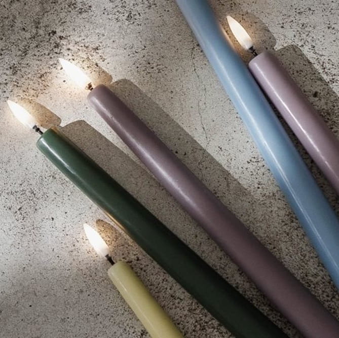 świeca led na pilota, natural home decor