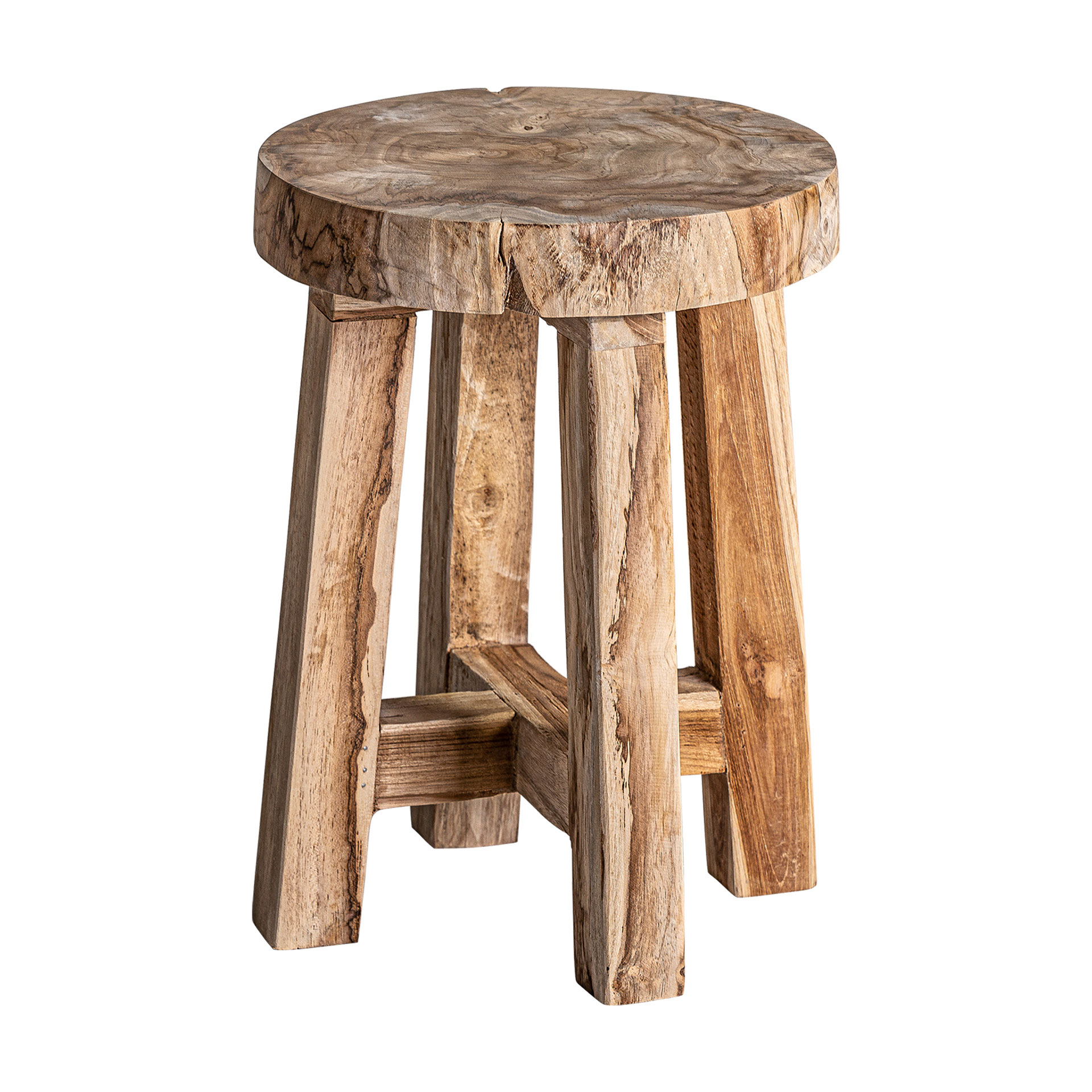 niski stołek drewniany, Natural Home Decor