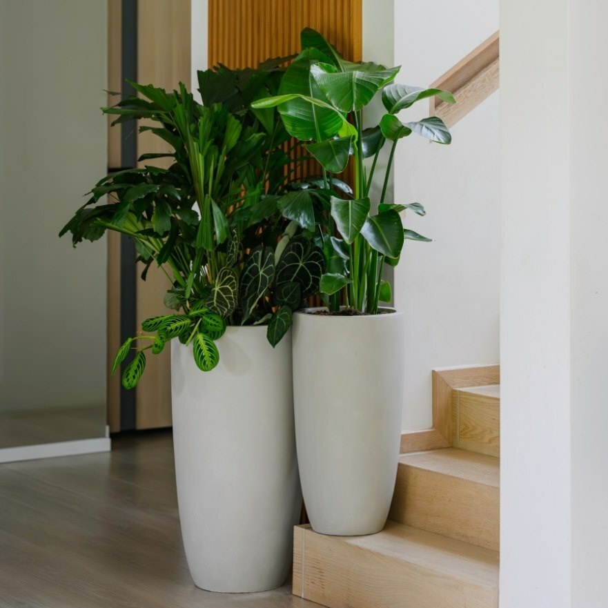 donice z włókna ceramicznego, natural home decor