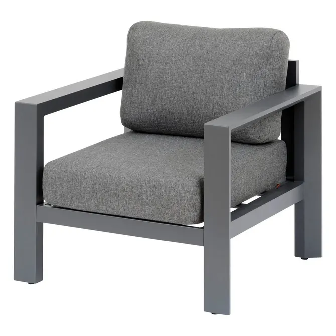 Fotel ogrodowy wypoczynkowy aluminiowy z poduszkami, sklep natural home decor