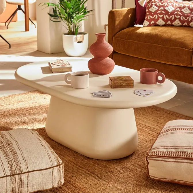 stolik owalny kawowy, Natural Home Decor