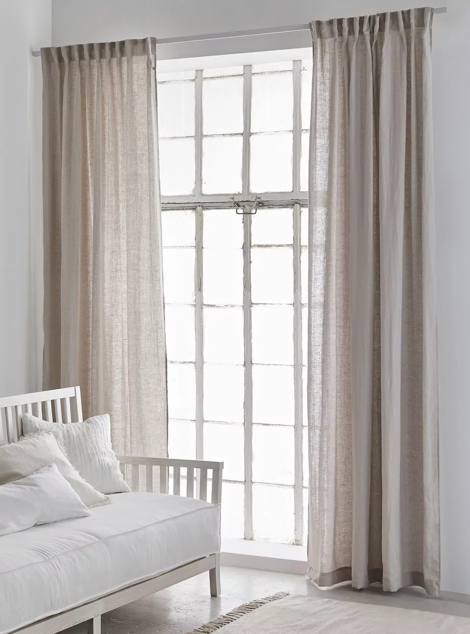 Zasłony lniane do salonu Natural Home Decor