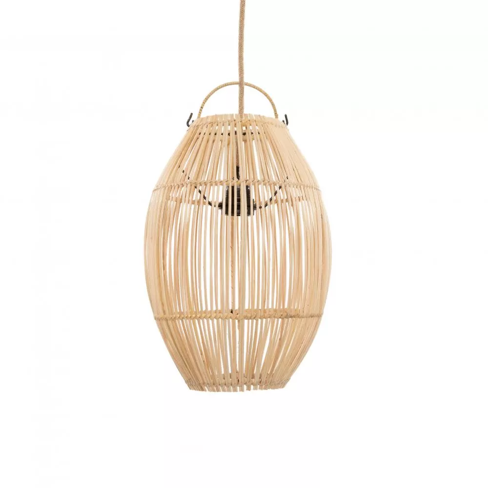 Klosz do lampy wiszacej z rattanu Natural Home Decor Bazar Bizar