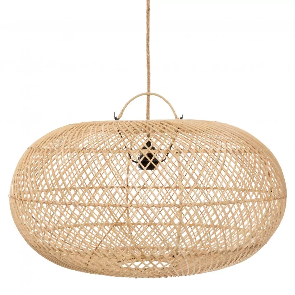 Rattanowy abażur do lampy sufitowej duży Natural Home Decor Bazar Bizar