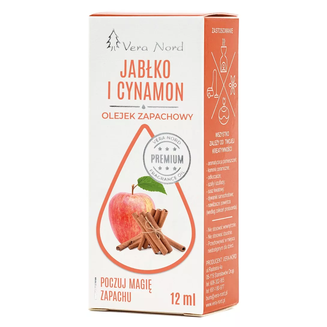 Olejek zapachowy olejek jabłko z cynamonem Vera Nord Natural Home Decor