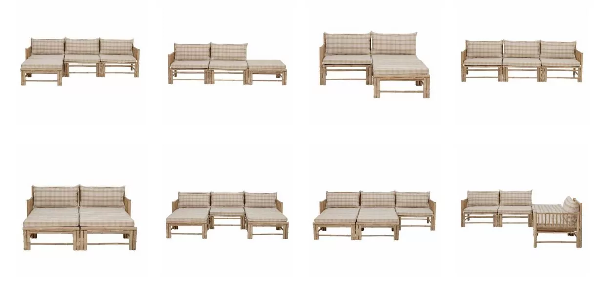 Sofa ogrodowa z modułami Natural Home Decor
