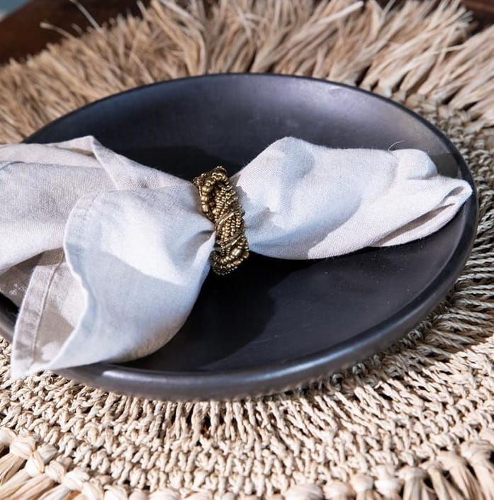 złota obrączka na serwetki Natural Home Decor