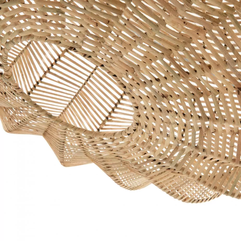 Duży rattanowy abażur do lampy wiszącej Natural Home Decor