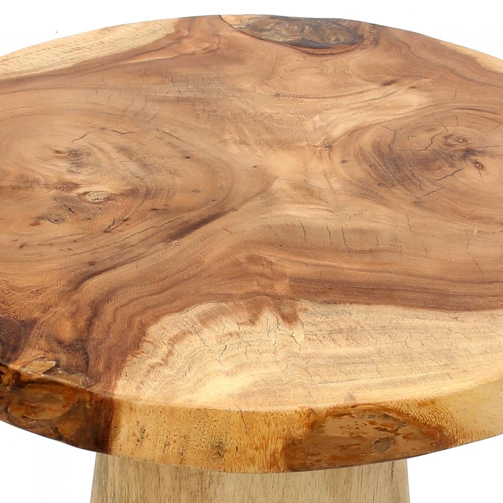 Stolik kawowy drewniany Baza Bizar Natural Home Decor