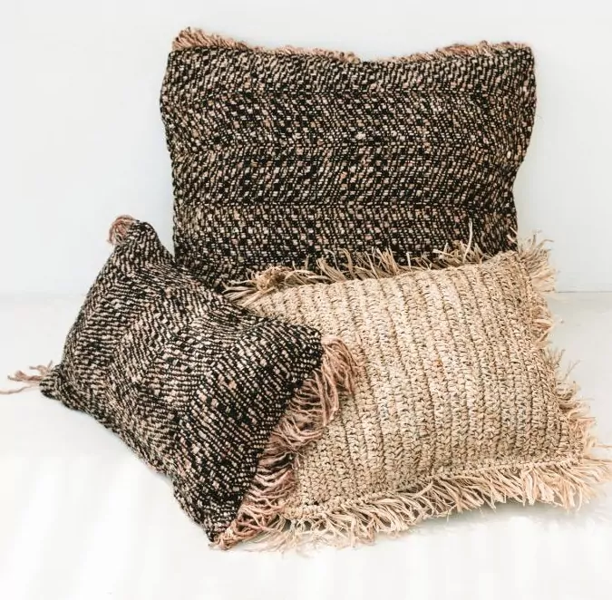 Poduszka dekoracyjna 30x50 kremowa Natural Home Decor