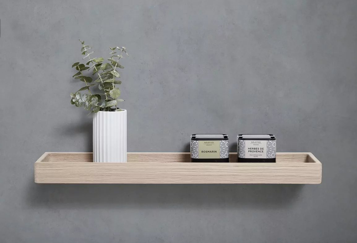 Nowoczesna półka na ścianę drewniana Natural Home Decor Andersen Furniture