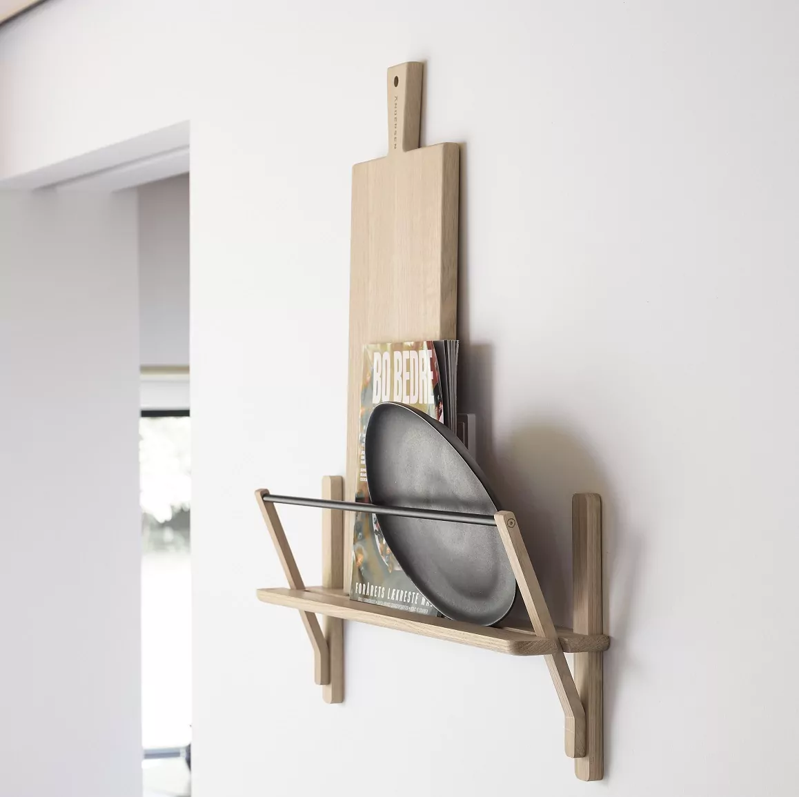 Półka ścienna dębowa Natural Home Decor