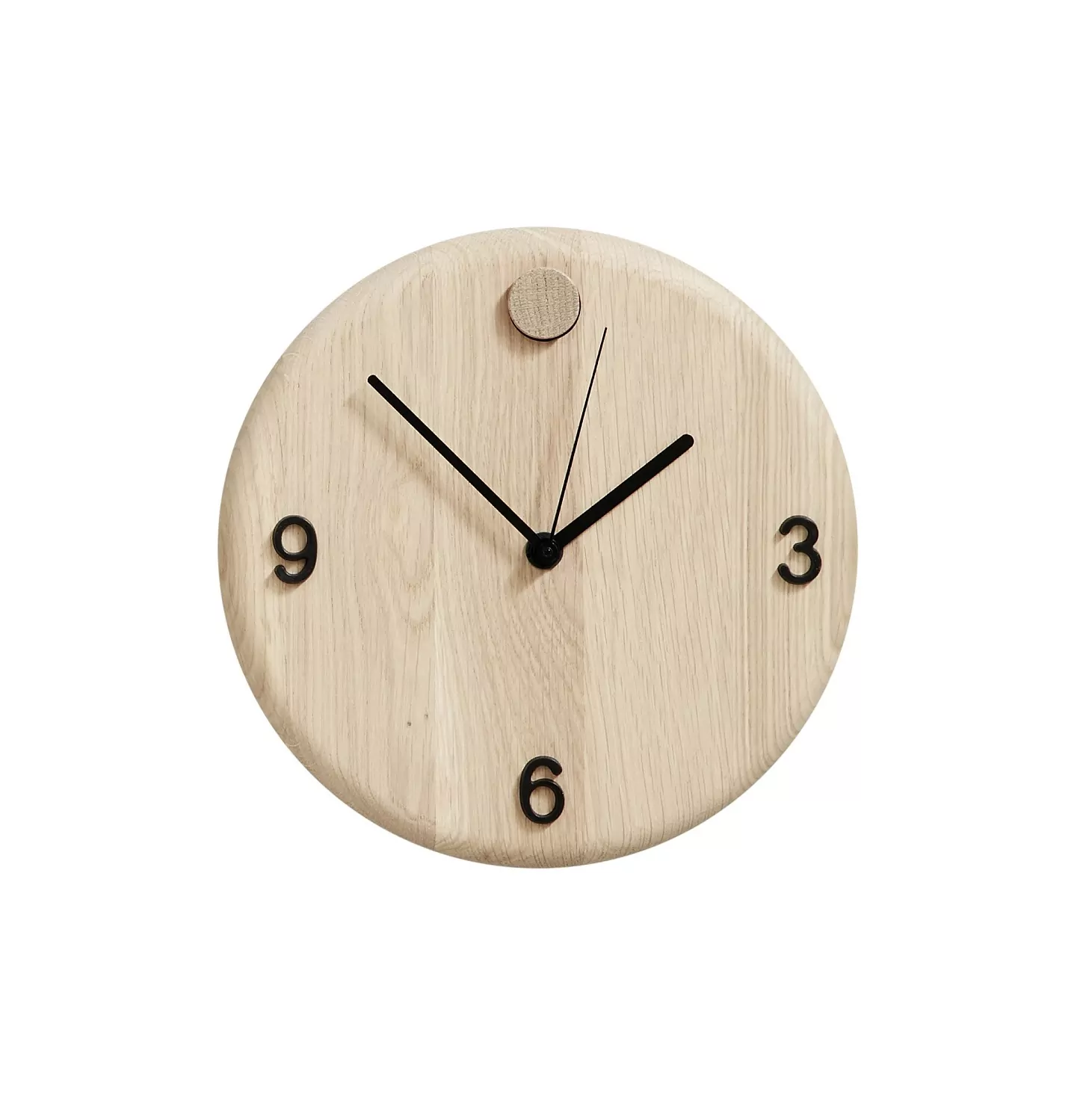 Drewniany zegar ścienny okrąły Andersen Furniture Natural Home Decor