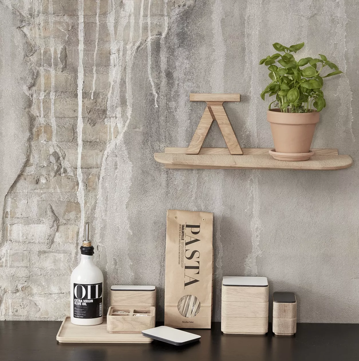 Taca drewniana kuchenna CreateMe Andersen Furniture Natural Home Decor