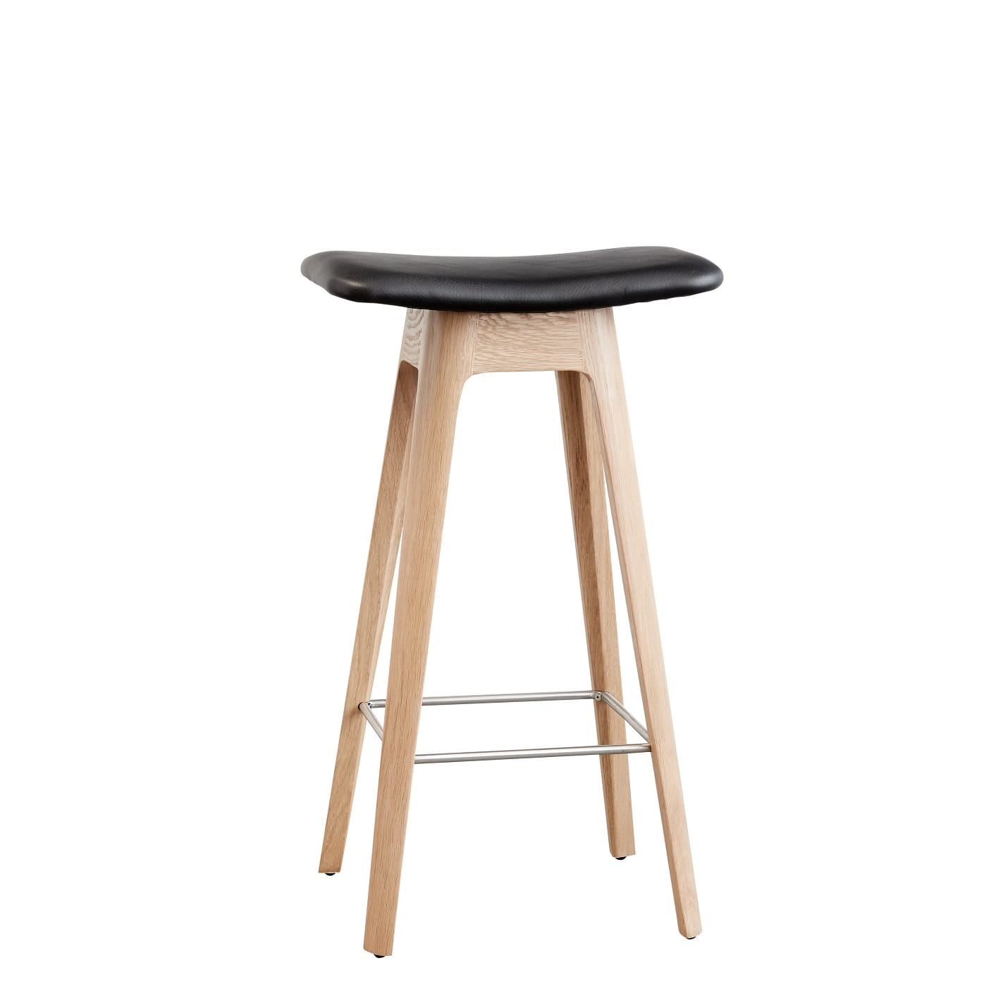 Hoker kuchenny tapicerowany czarny Natural Home Decor