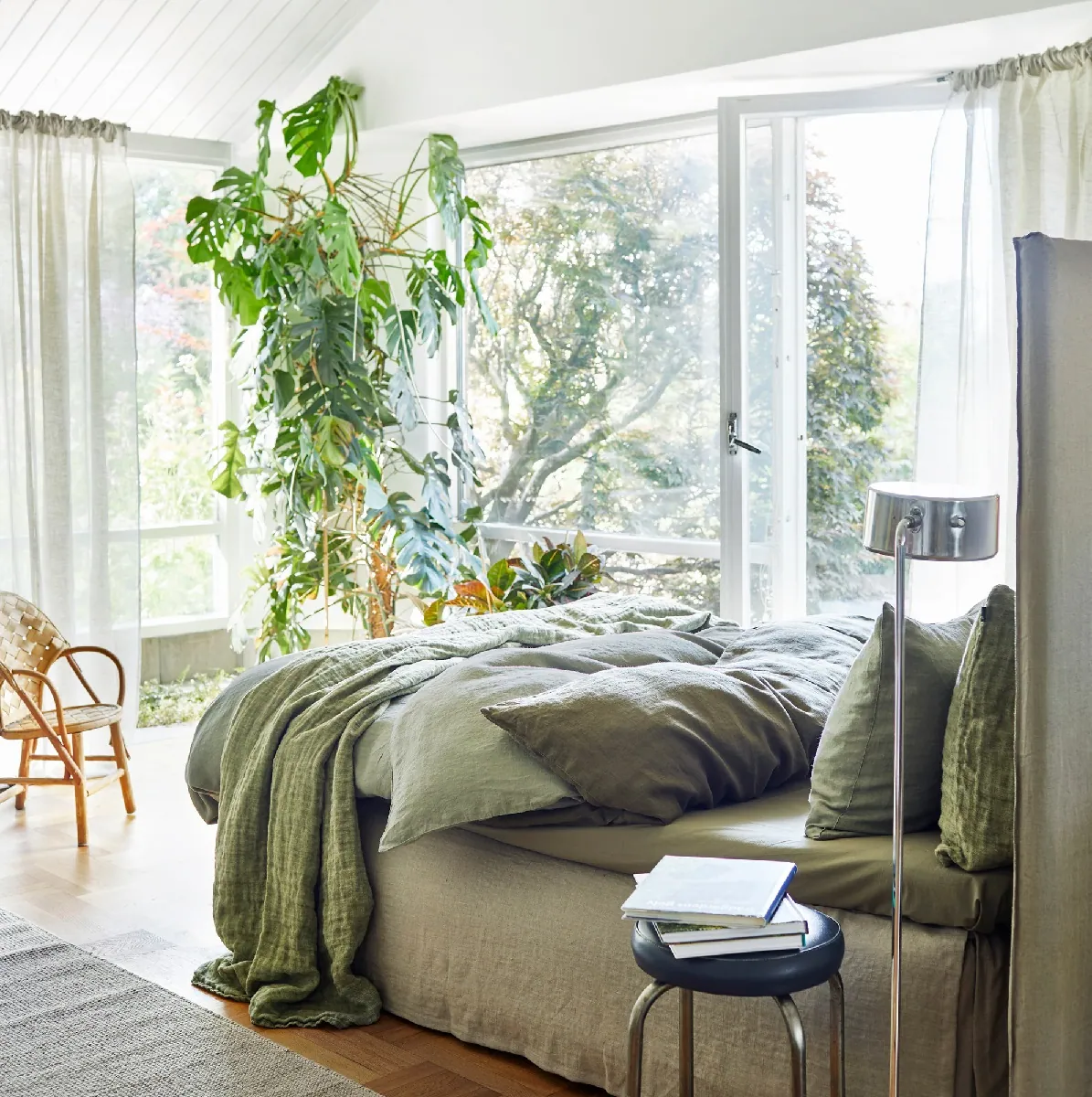 Lniana narzuta na łóżko Hannelin Himla Natural Home Decor