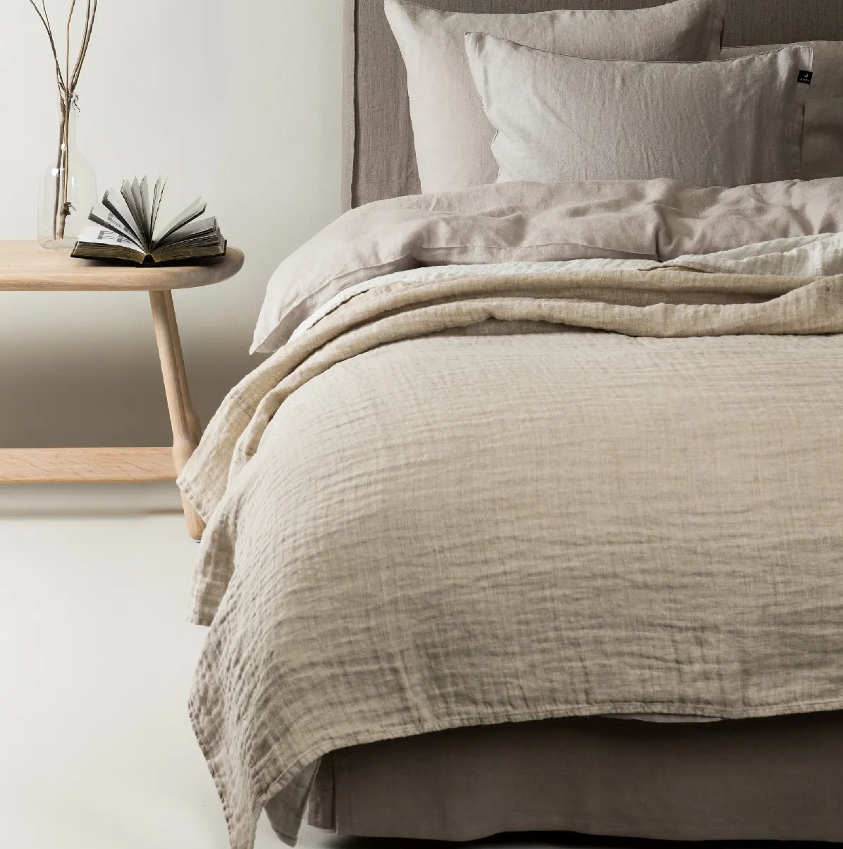 Lniana narzuta na łóżko Hannelin Himla Natural Home Decor