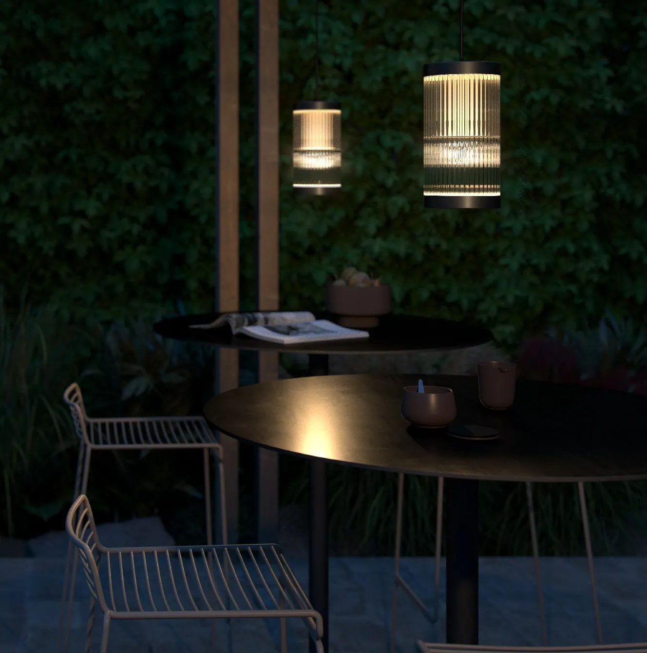Lampa zewnętrzna wisząca Coupar Nordlux czarna Natural Home Decor