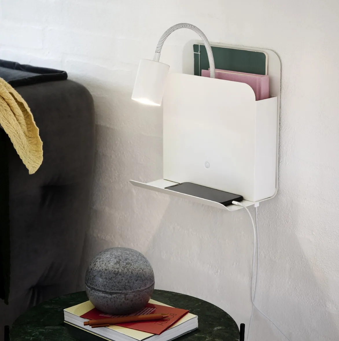 Kinkiet z półką Roomi Nordlux Natural Home Decor