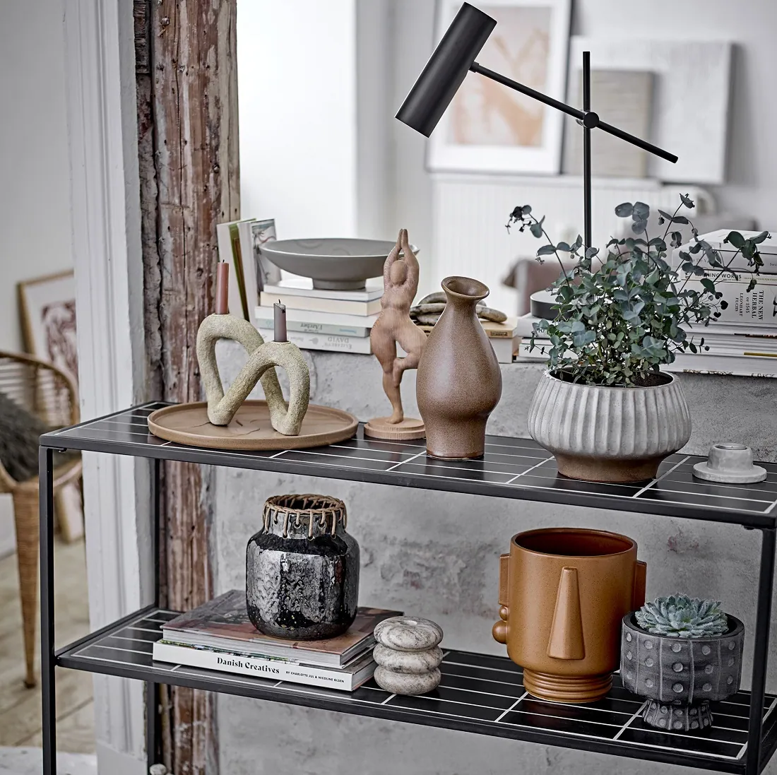 Płaska doniczka Bloomingville Natural Home Decor