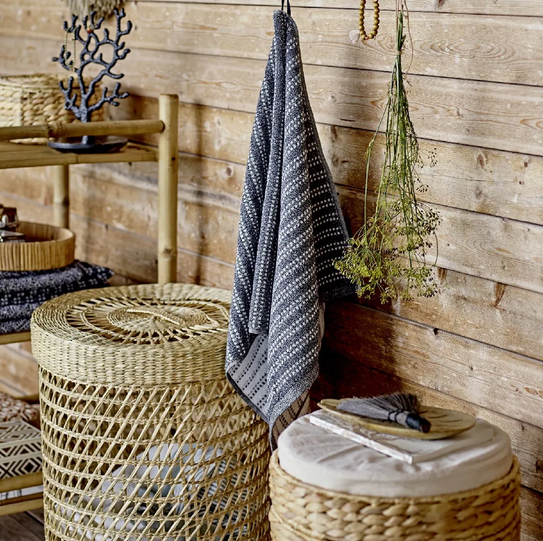 Kosze na pranie Connie Bloomingville Natural Home Decor