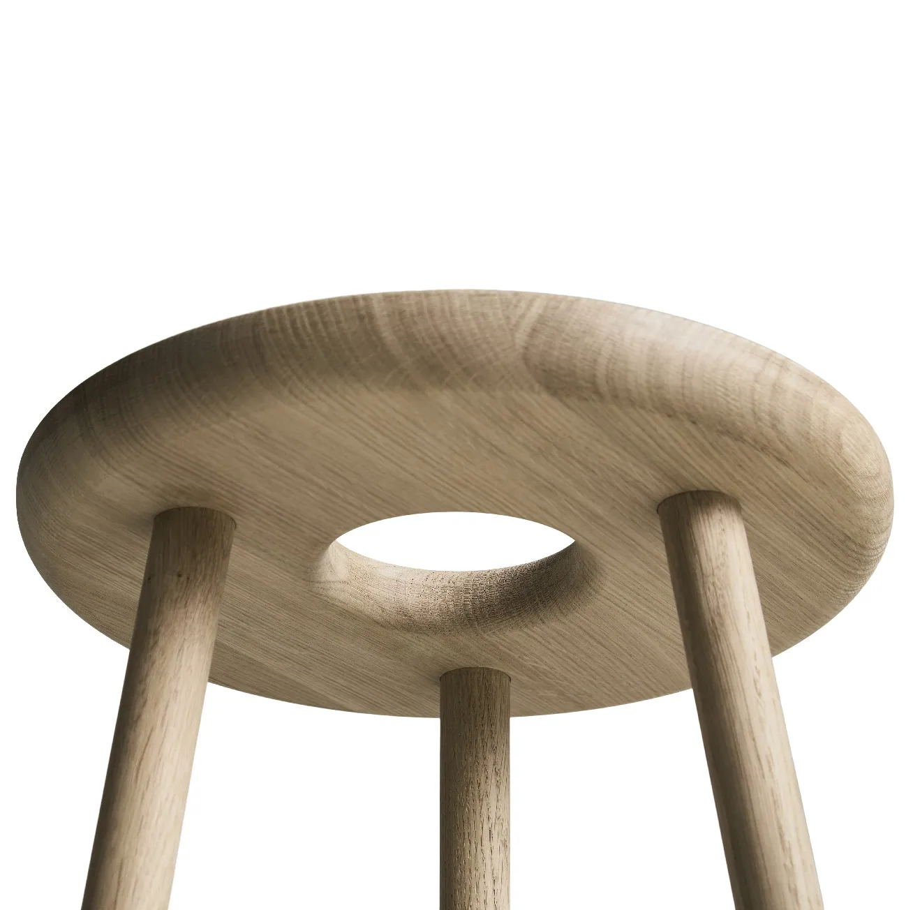 Taboret drewniany Donut Stool - Andersen Furniture Natural Home Decor