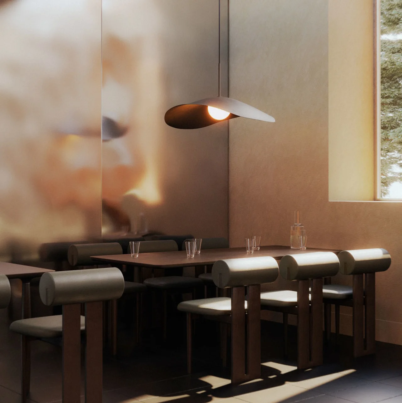 Lampa wisząca nad stół elegancka lampa sufitowa Fuji Norr11 Natural Home Decor