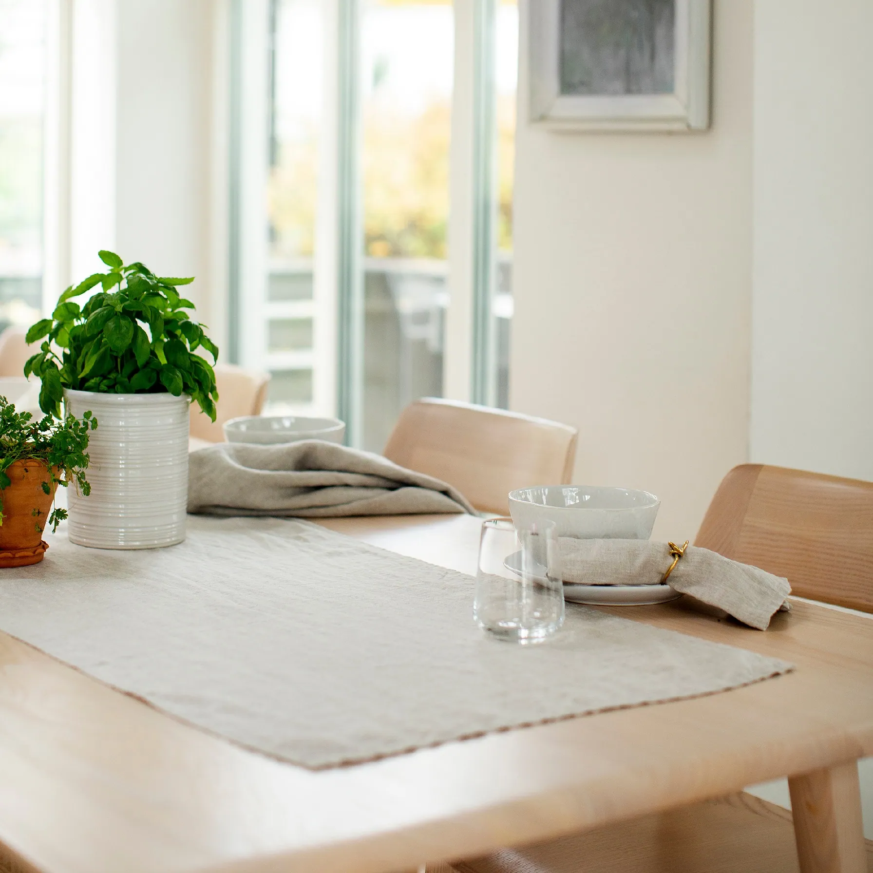 Lniany bieżnik na stół Natural Home Decor