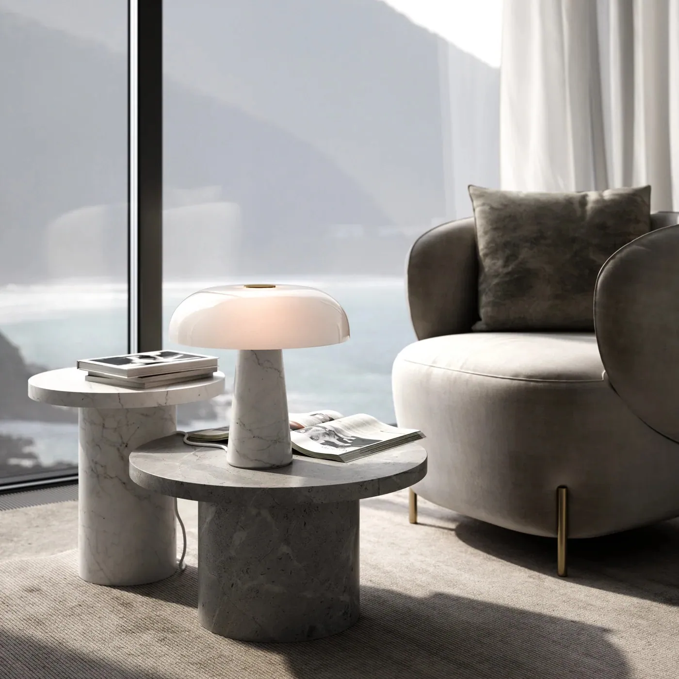 Lampa na komodę Dftp Nordlux Natural Home Decor