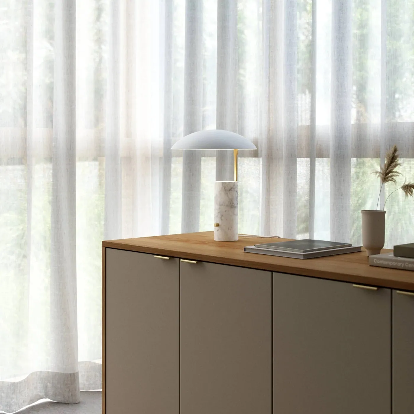Lampa stołowa marmur biała Mademoiselles DFTP Nordlux Natural Home Decor
