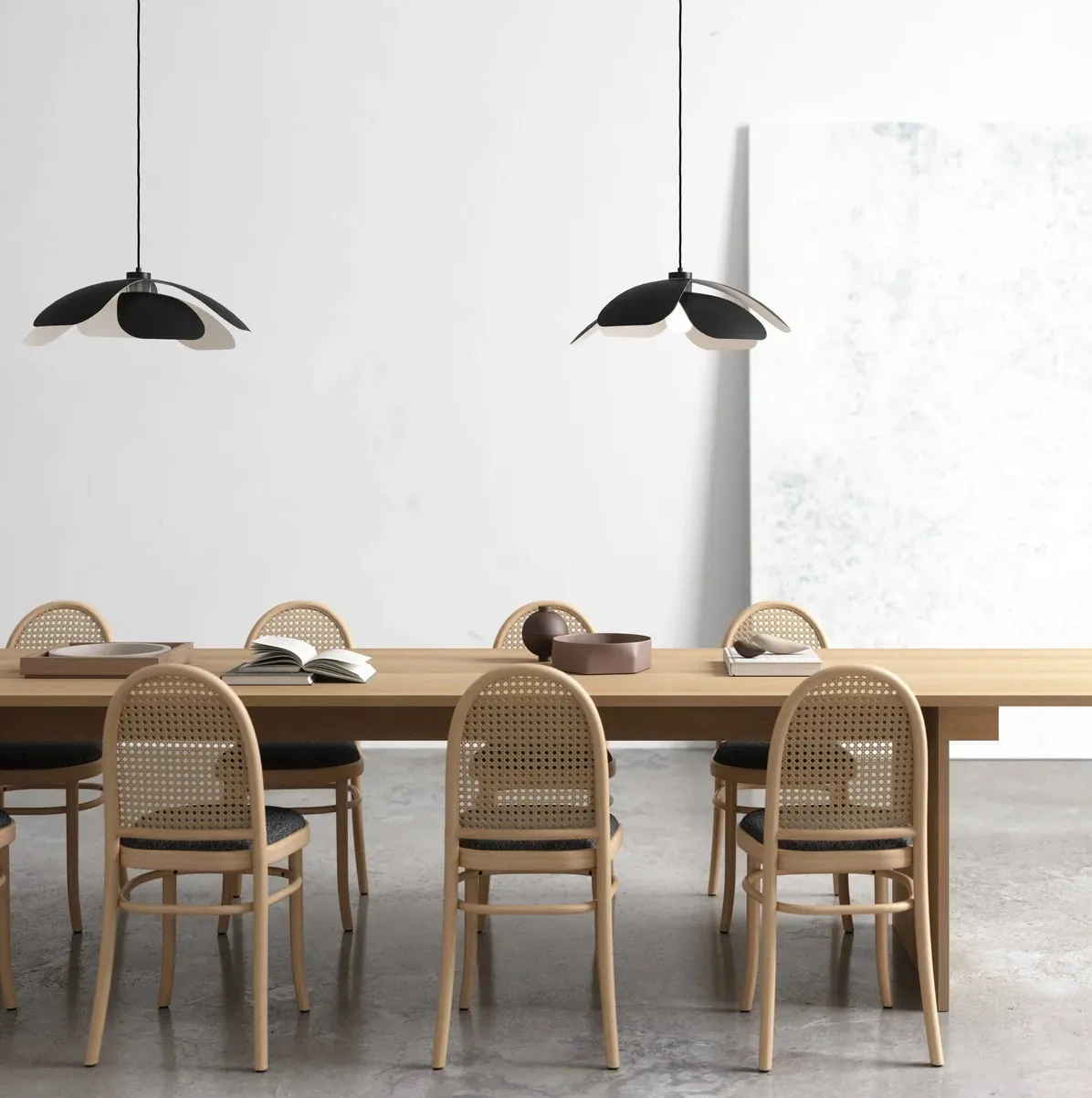 czarna lampa wisząca nad stół Maple DFTP Nordlux Natural Home Decor