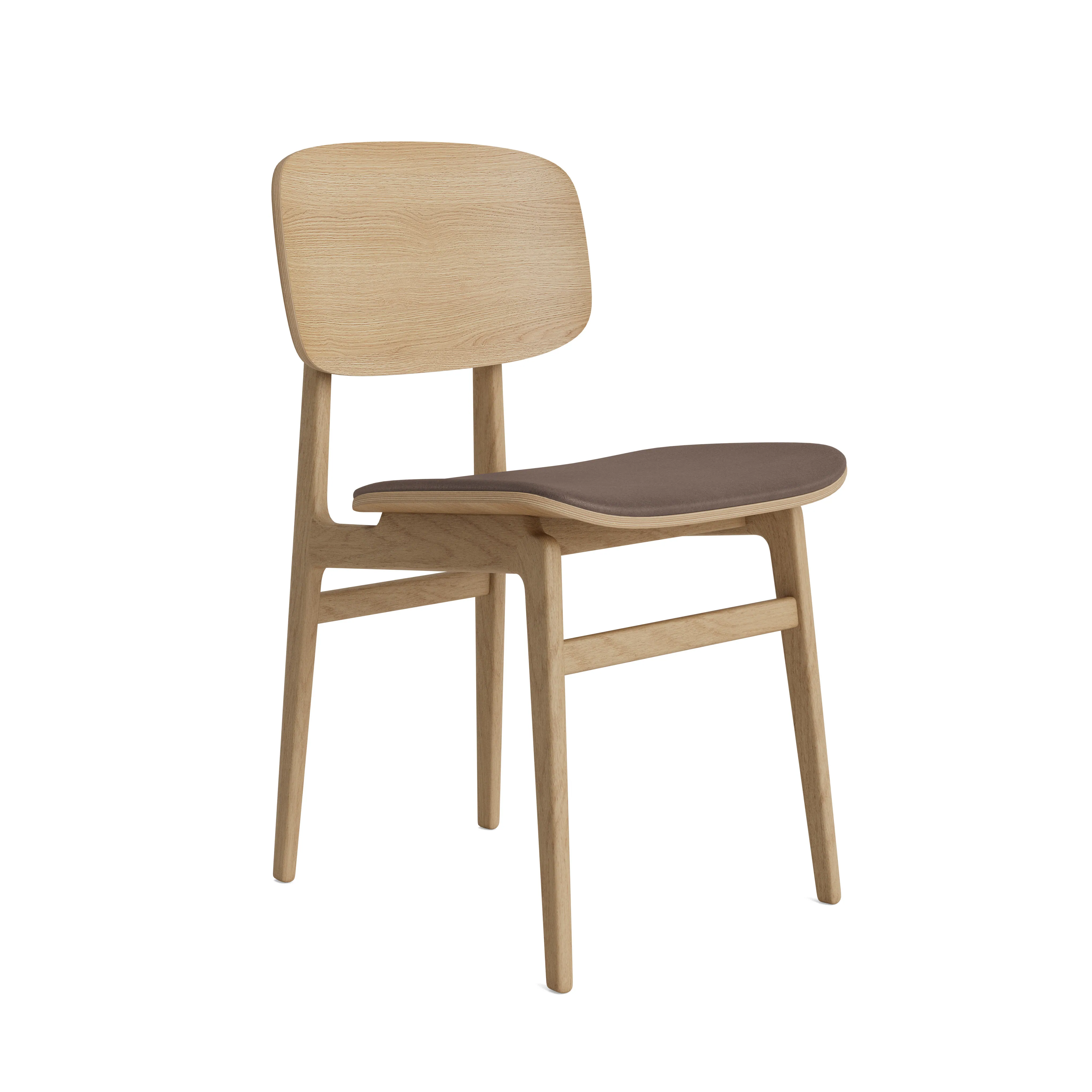 Krzesło drewniane tapicerowane skórzane NY11 Norr11 Natural Home Decor