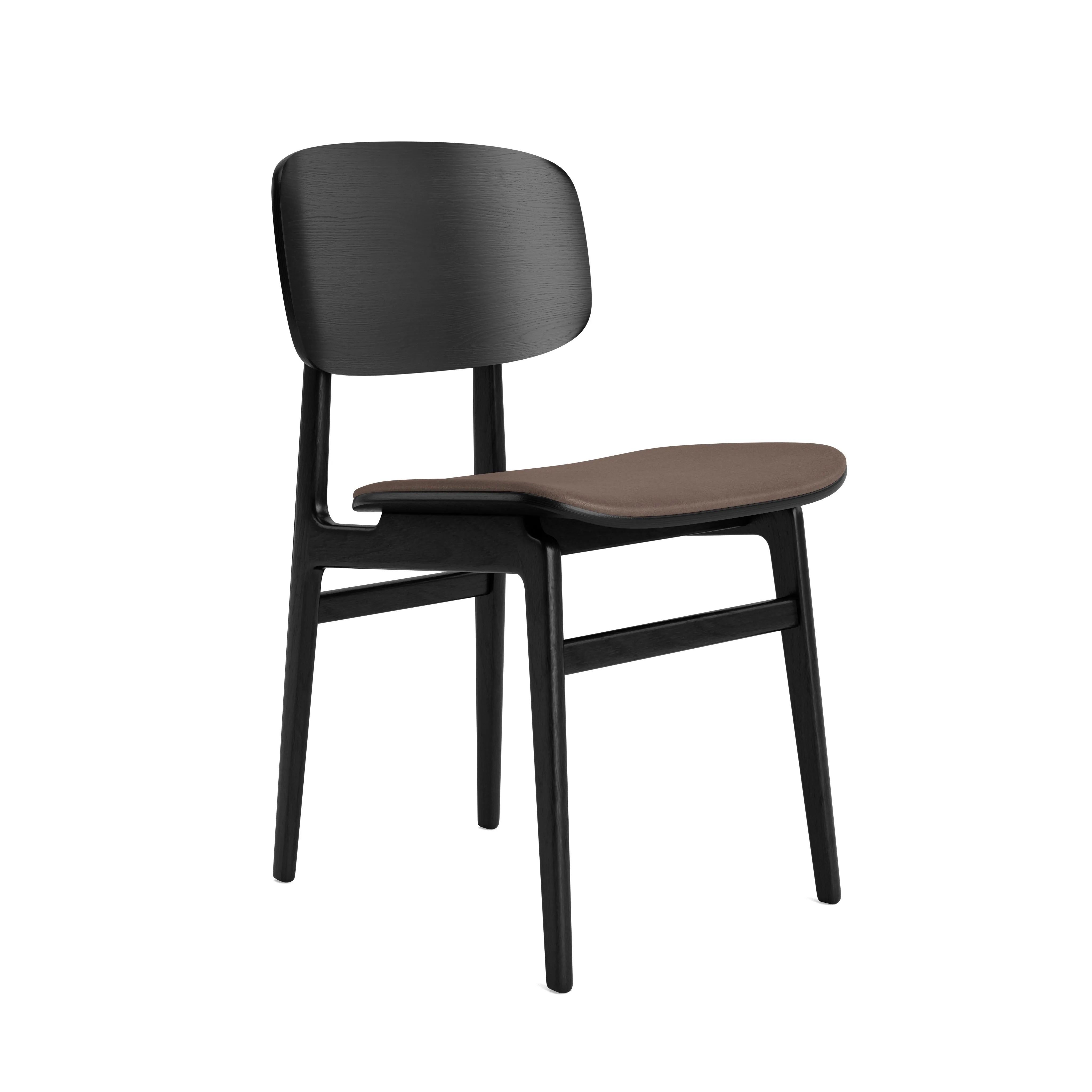 Krzesło drewniane tapicerowane skórzane NY11 Norr11 Natural Home Decor