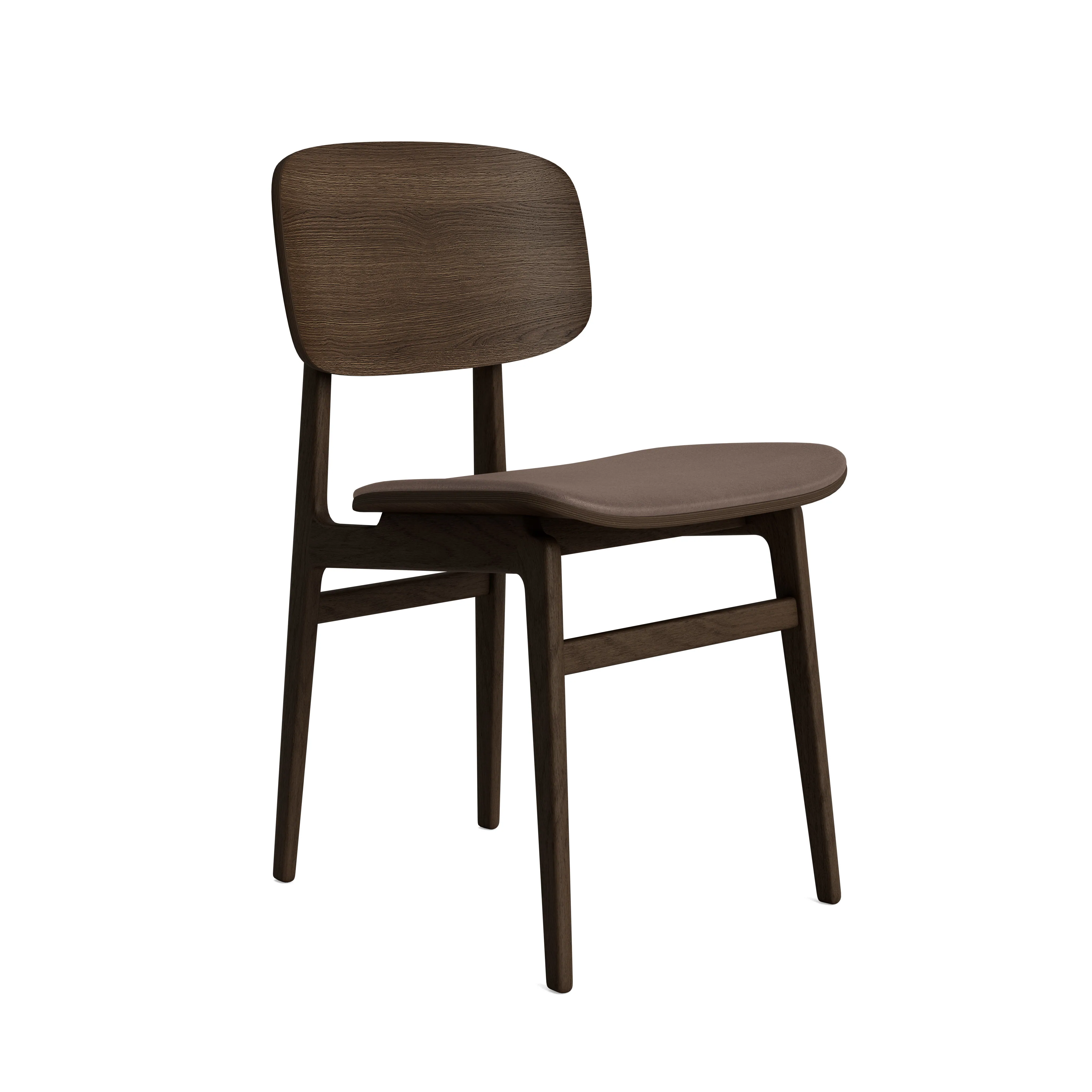 Krzesło drewniane tapicerowane skórzane NY11 Norr11 Natural Home Decor